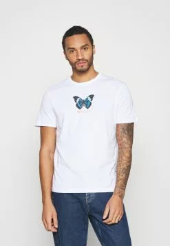 YOURTURN UNISEX BUTTERFLY TEE - T-shirt imprimé Prix Bradés t shirt Col rond all